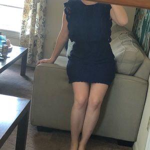 Blue lace dress